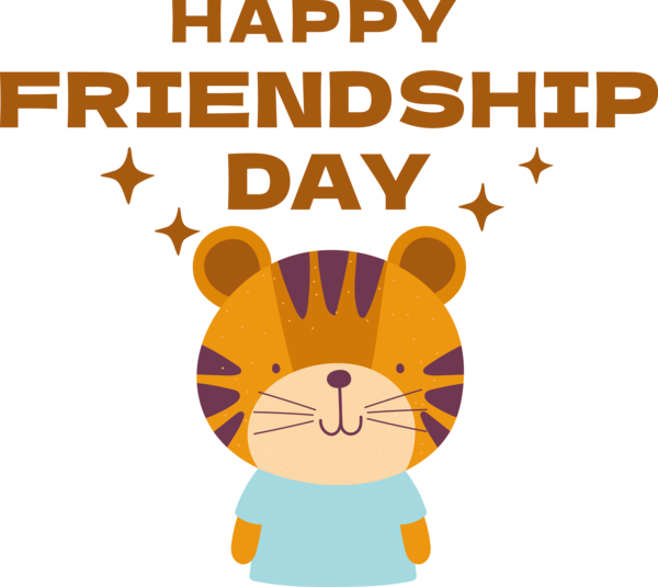 Transparent International Friendship Day Human Cat-like Cat for Friendship Day for International Friendship Day