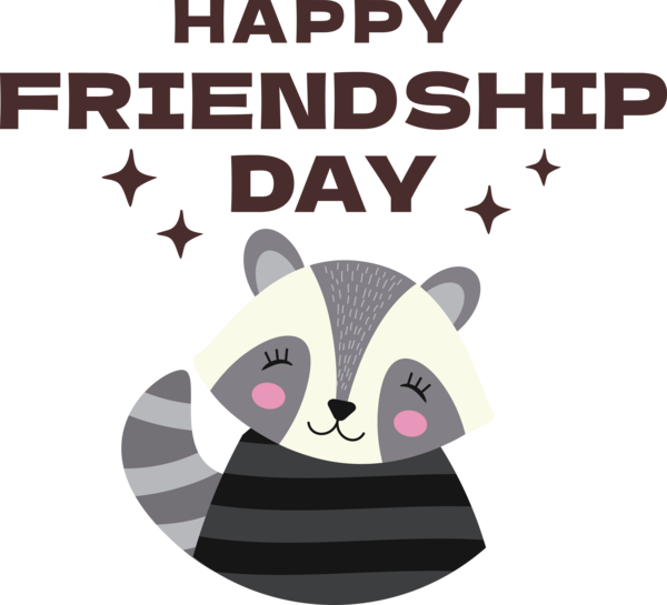 Transparent International Friendship Day Cat Snout Dog for Friendship Day for International Friendship Day