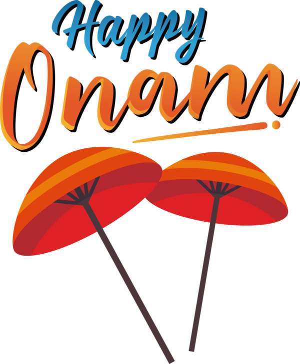 Transparent Onam Logo Design Line for Onam Harvest Festival for Onam