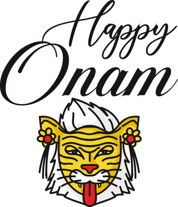 Transparent Onam Drawing Rangoli Cartoon for Onam Harvest Festival for Onam