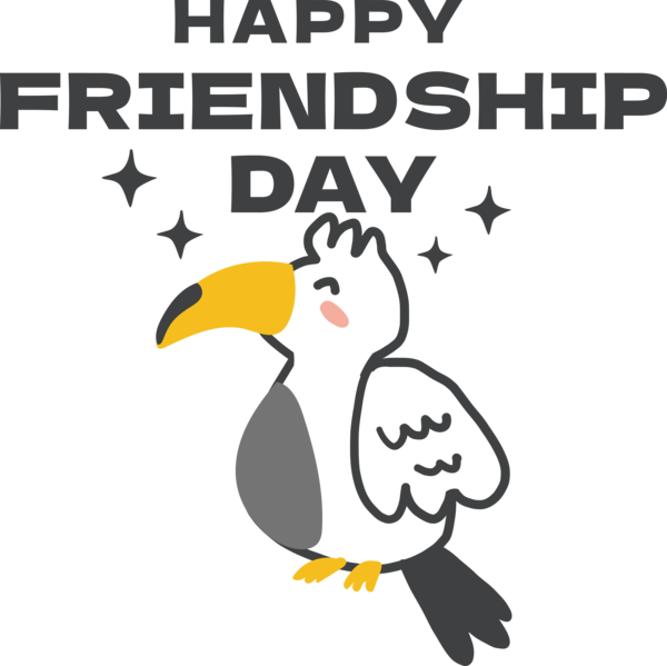 Transparent International Friendship Day Birds Cartoon Logo for Friendship Day for International Friendship Day