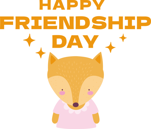 Transparent International Friendship Day Dog Cartoon Whiskers for Friendship Day for International Friendship Day