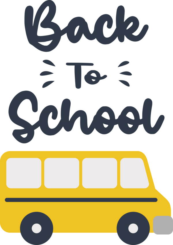 Transparent Back to School Cartoon Line Yellow for Welcome Back to School for Back To School