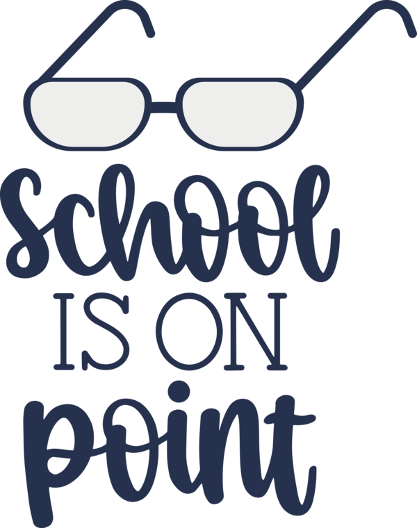 Transparent Back to School Design Logo Eyewear for school is on point for Back To School