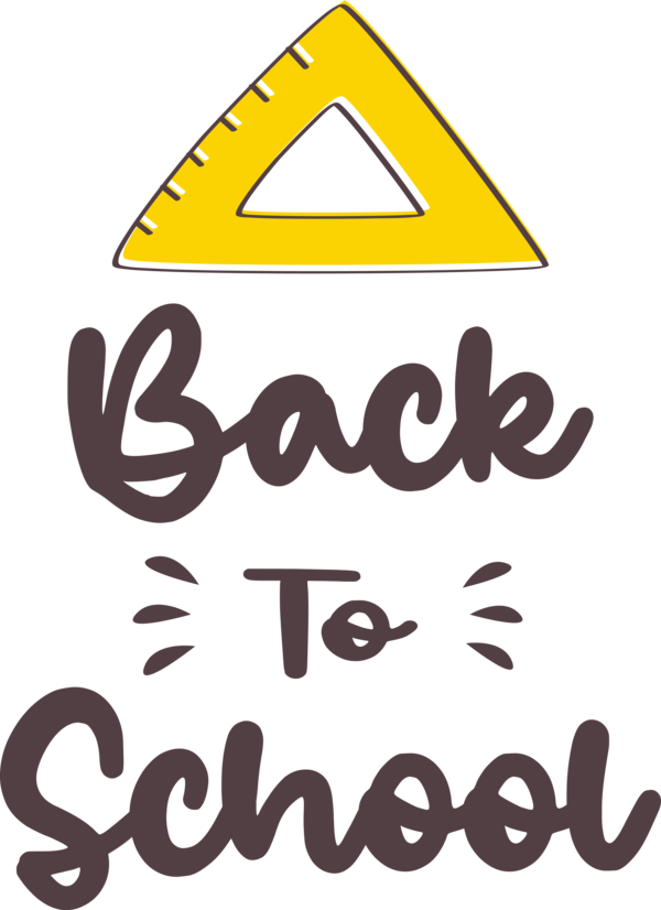 Transparent Back to School Logo Number Sign for Welcome Back to School for Back To School