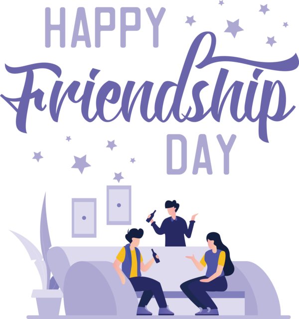 Transparent International Friendship Day Public Relations Human Logo for Friendship Day for International Friendship Day