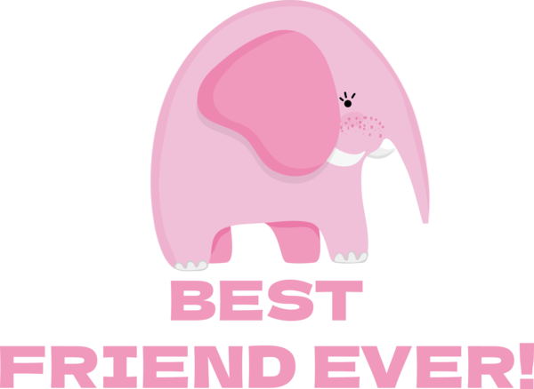 Transparent International Friendship Day Elephants Design Snout for Friendship Day for International Friendship Day