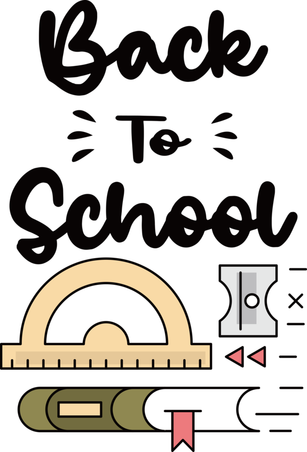 Transparent Back to School Design Symbol Cartoon for Welcome Back to School for Back To School