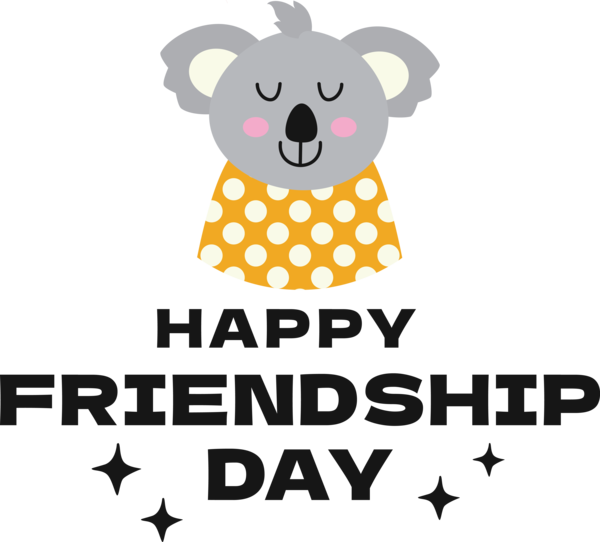 Transparent International Friendship Day Design Cartoon Logo for Friendship Day for International Friendship Day