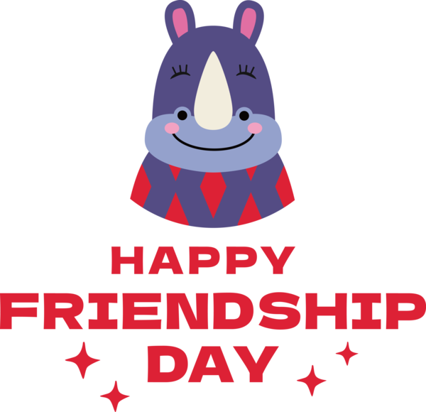 Transparent International Friendship Day Design Logo Cartoon for Friendship Day for International Friendship Day