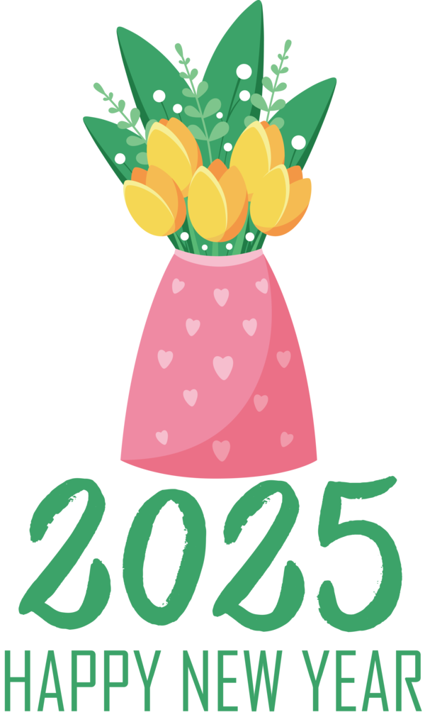 Transparent New Year Drawing Logo Design for Happy New Year 2025 for New Year