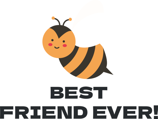 Transparent International Friendship Day Honey bee Insects Bees for Friendship Day for International Friendship Day