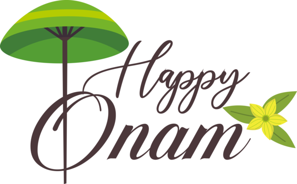 Transparent Onam Leaf Tree Plant stem for Onam Harvest Festival for Onam