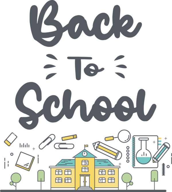 Transparent Back to School Design Human Logo for Welcome Back to School for Back To School