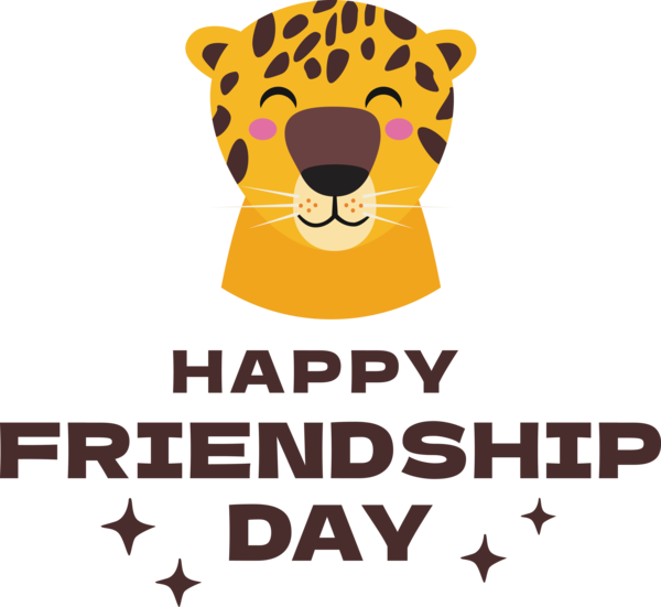 Transparent International Friendship Day Logo Cat-like Design for Friendship Day for International Friendship Day