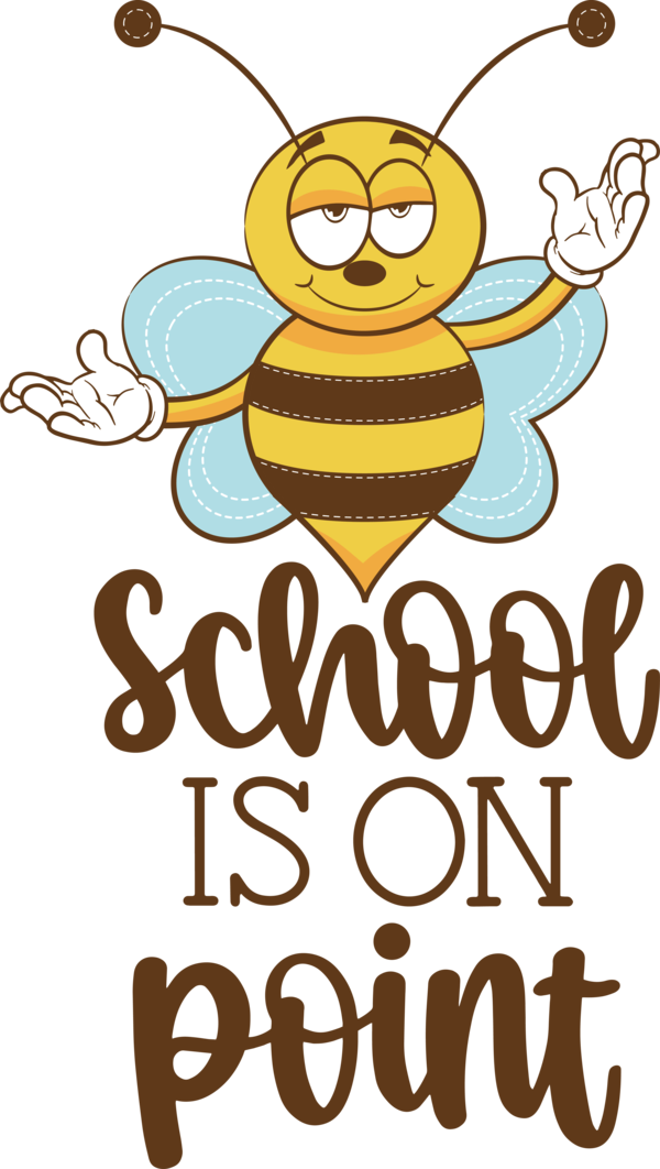 Transparent Back to School Honey bee Insects Bees for school is on point for Back To School