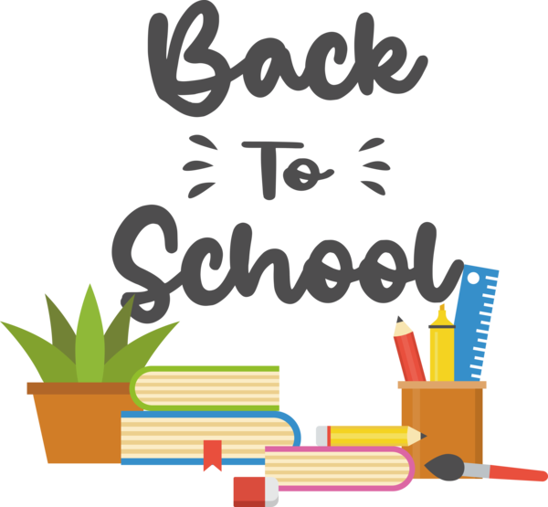 Transparent Back to School Human Logo Cartoon for Welcome Back to School for Back To School