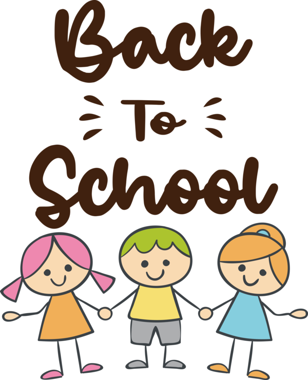 Transparent Back to School Human Happiness Cartoon for Welcome Back to School for Back To School
