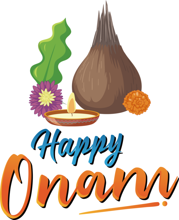Transparent Onam Logo Text Mitsui cuisine M for Onam Harvest Festival for Onam