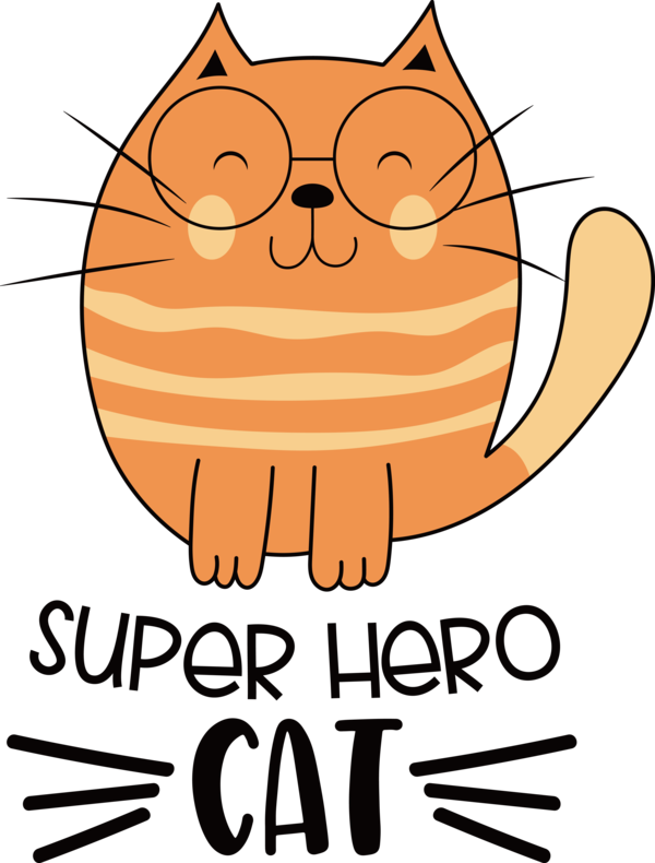 Transparent International Cat Day Cat Snout Whiskers for Cat Day for International Cat Day