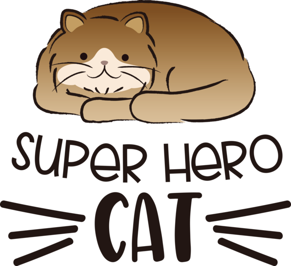 Transparent International Cat Day Cat Logo Cartoon for Cat Day for International Cat Day