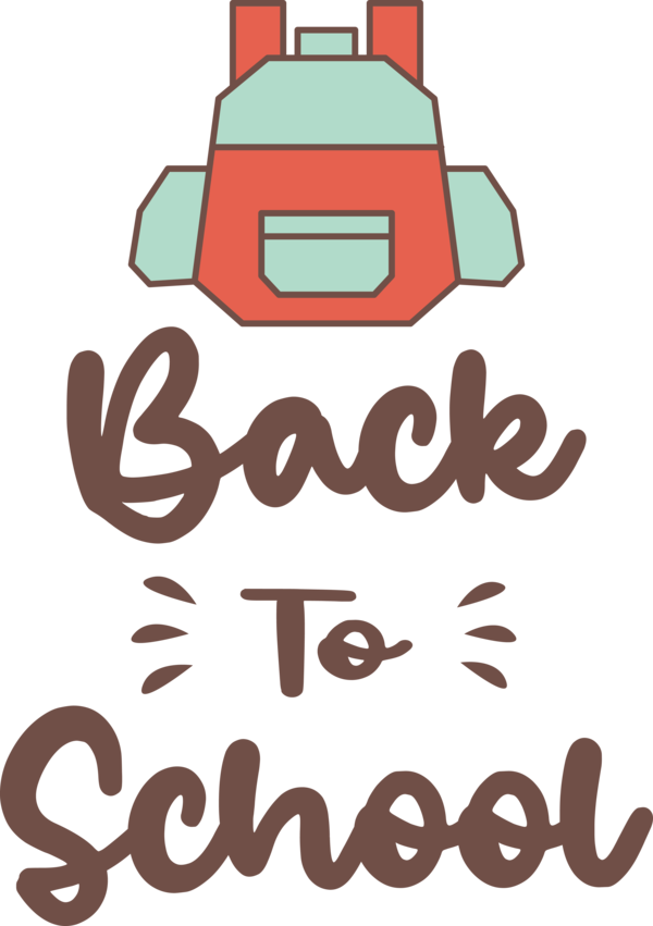 Transparent Back to School Design Logo Cartoon for Welcome Back to School for Back To School