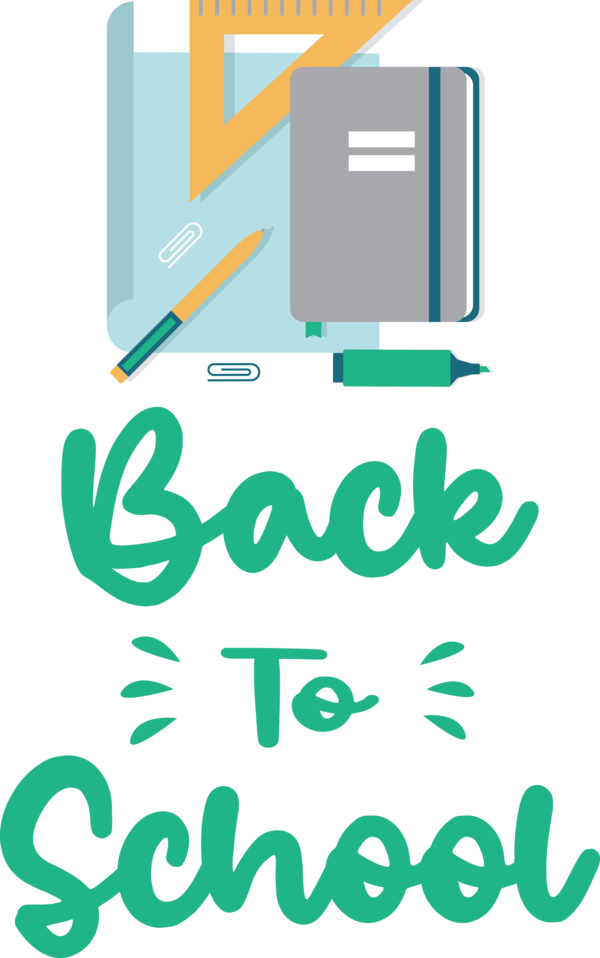 Transparent Back to School Design Logo Number for Welcome Back to School for Back To School