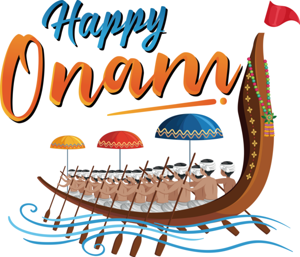 Transparent Onam Design Logo Drawing for Onam Harvest Festival for Onam
