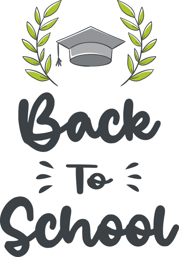 Transparent Back to School Flower Leaf Logo for Welcome Back to School for Back To School