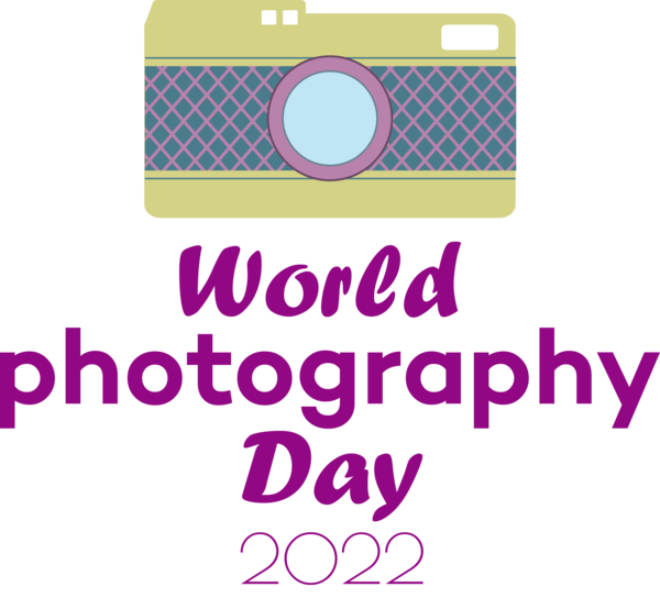 Transparent World Photography Day Logo Font Violet for Photography Day for World Photography Day