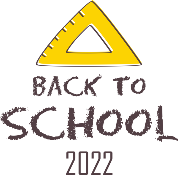 Transparent Back to School Logo Sign Number for Back to School 2022 for Back To School