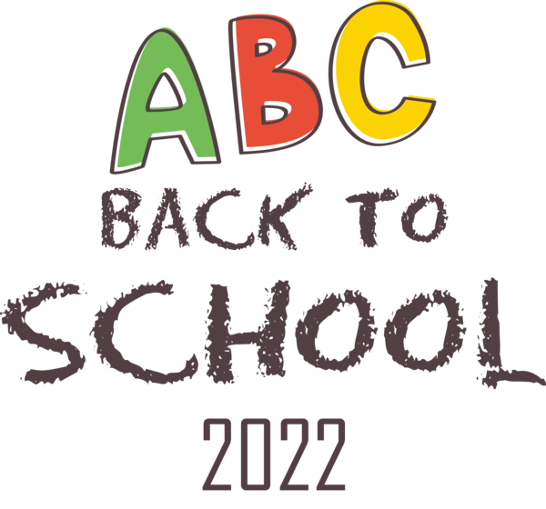 Transparent Back to School Logo Sign Number for Back to School 2022 for Back To School