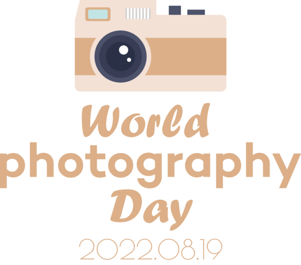 Transparent World Photography Day Logo Font Ableton for Photography Day for World Photography Day