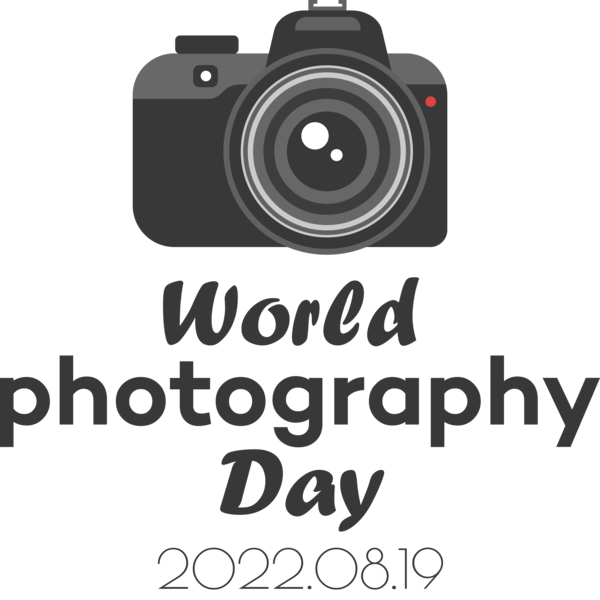 Transparent World Photography Day Camera Lens Camera Digital Camera for Photography Day for World Photography Day