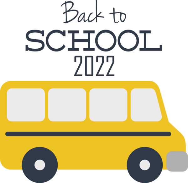 Transparent Back to School Transport Yellow Line for Back to School 2022 for Back To School