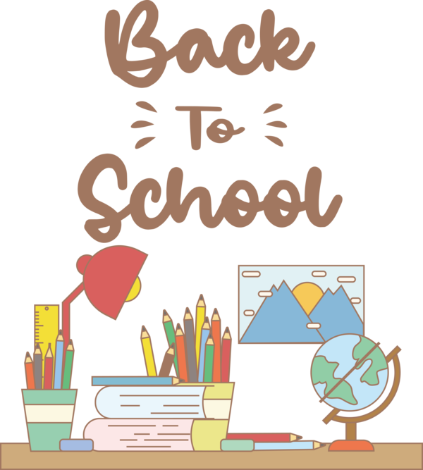 Transparent Back to School Vector Logo Creativity for Welcome Back to School for Back To School