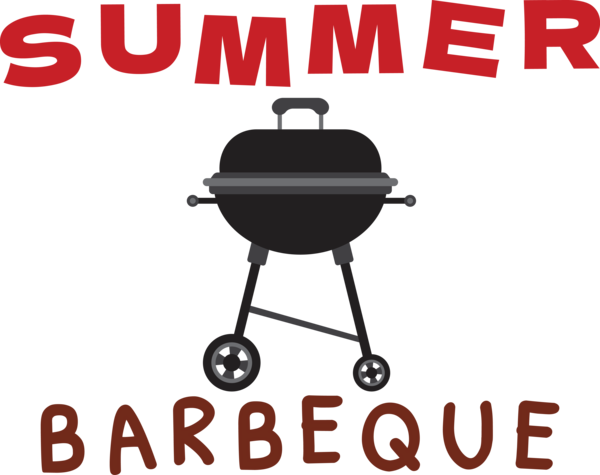 Transparent Summer Day Barbecue Barbecue Font for Summer Party for Summer Day