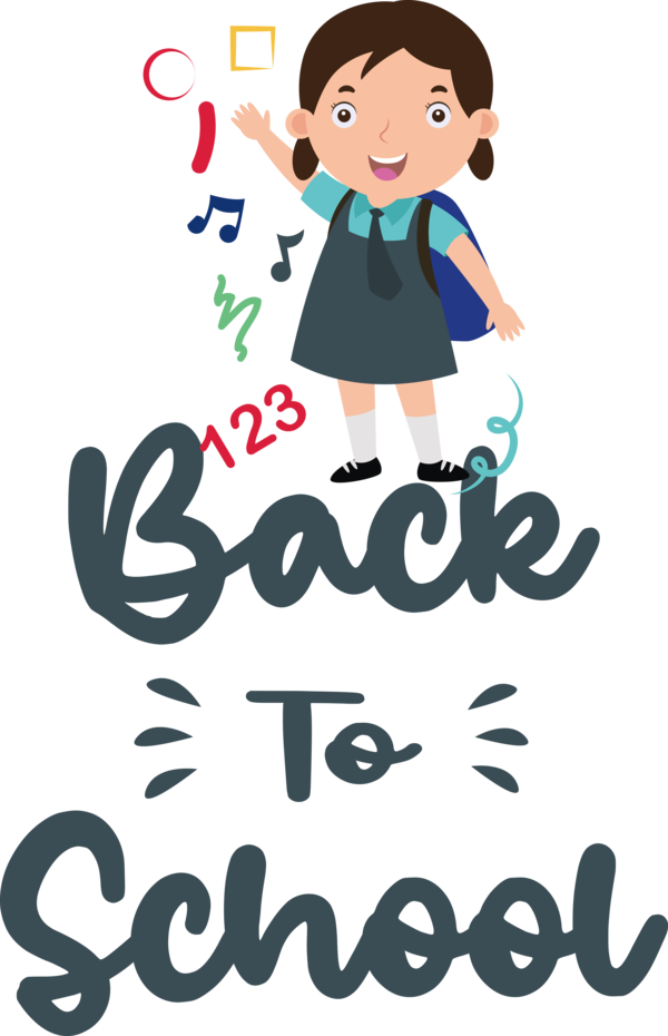 Transparent Back to School Human Design Logo for Welcome Back to School for Back To School