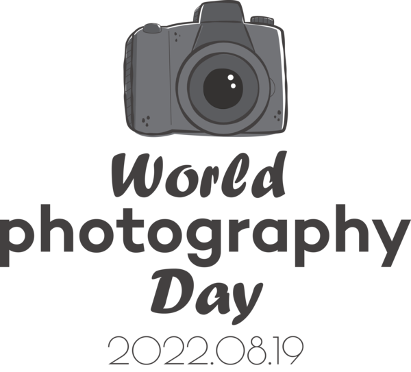 Transparent World Photography Day Digital Camera Camera Font for Photography Day for World Photography Day