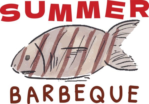 Transparent Summer Day Fish Font Design for Summer Party for Summer Day