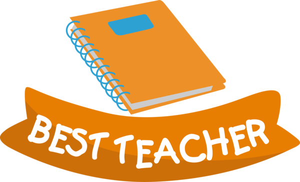 Transparent World Teacher's Day Logo Line Text for Best Teacher for World Teachers Day