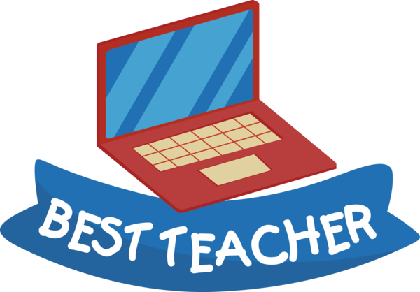 Transparent World Teacher's Day Logo Design Line for Best Teacher for World Teachers Day