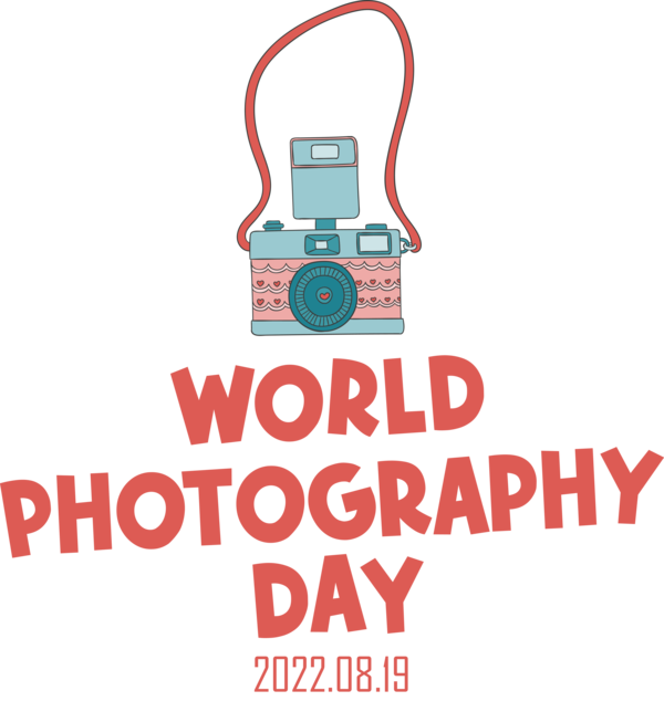 Transparent World Photography Day Logo Design Text for Photography Day for World Photography Day