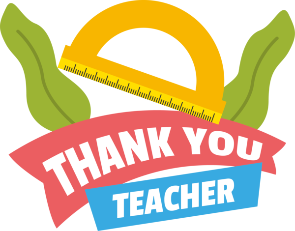 Transparent World Teacher's Day Logo Design Symbol for Thank You Teacher for World Teachers Day