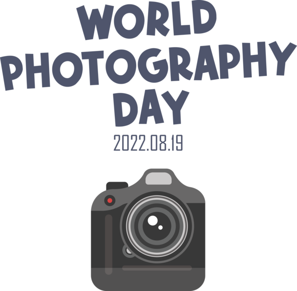 Transparent World Photography Day Camera Lens Digital Camera Camera for Photography Day for World Photography Day
