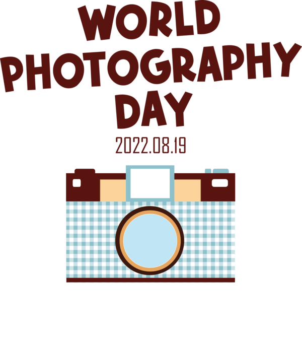 Transparent World Photography Day Design Logo Line for Photography Day for World Photography Day