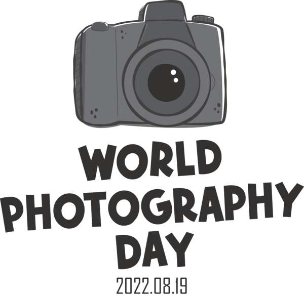 Transparent World Photography Day DSLR Camera Camera Lens Camera for Photography Day for World Photography Day