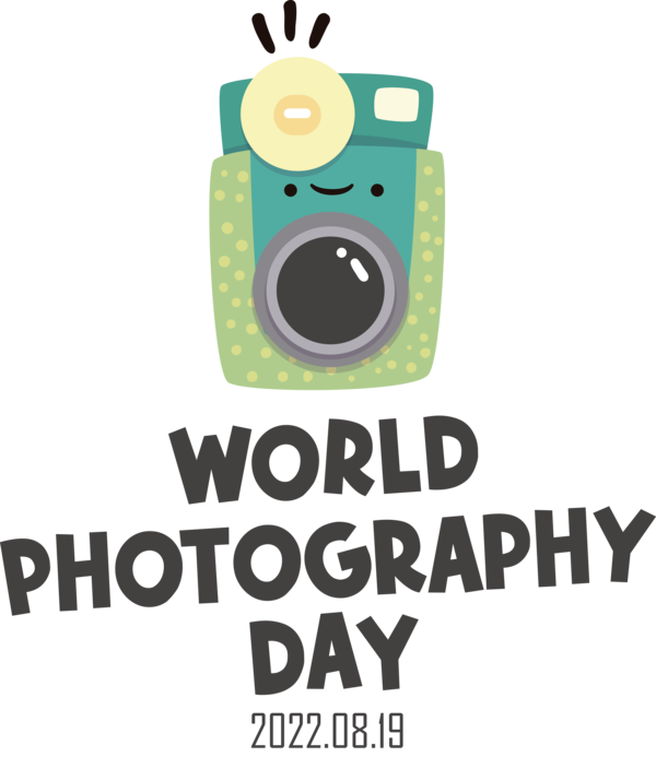 Transparent World Photography Day Human Logo Cartoon for Photography Day for World Photography Day