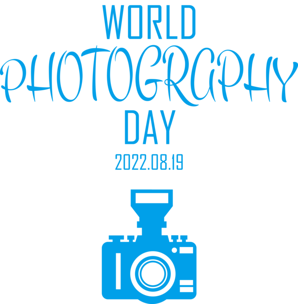 Transparent World Photography Day Human Logo Font for Photography Day for World Photography Day