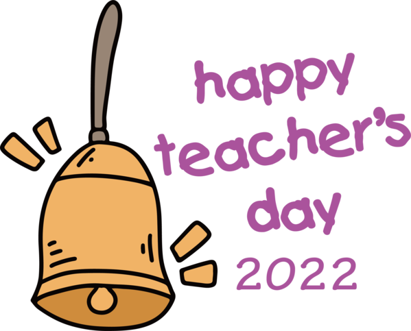 Transparent World Teacher's Day Cartoon Text Happiness for Teachers' Days for World Teachers Day